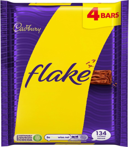 Cadbury Flake Chocolate Bars 20g (Pack of 4)